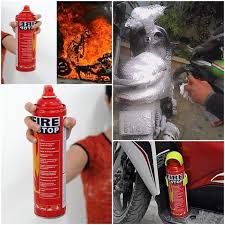 Foam Stop Fire 500ml – Portable Fire Extinguisher Spray  Quick Fire Suppression for Home, Car, Kitchen & Office  Rechargeable & Eco-Friendly Safety Extinguisher  Easy-to-Use Emergency Fire Stop Spray