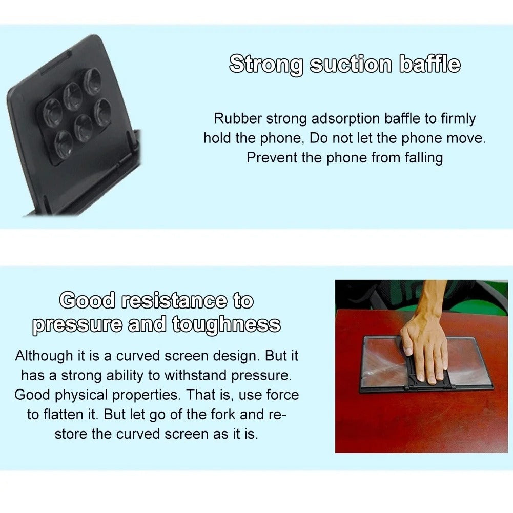 12-Inch Mobile Screen Magnifier – HD Phone Display Amplifier for Movies & Gaming