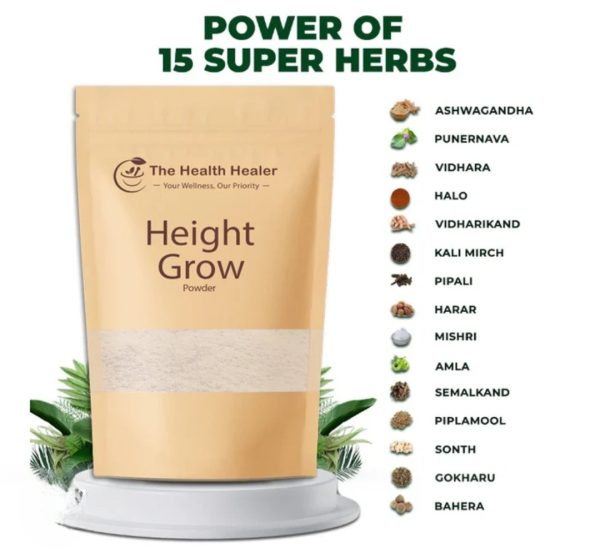 BUY 1 GET 1 FREE Height Grow Veda | Health Healer Height Growth Powder Organic