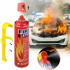Foam Stop Fire 500ml – Portable Fire Extinguisher Spray  Quick Fire Suppression for Home, Car, Kitchen & Office  Rechargeable & Eco-Friendly Safety Extinguisher  Easy-to-Use Emergency Fire Stop Spray