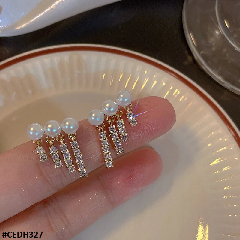 Pearl Ear Drops Earrings Pair Trendy for Women Stylish & Elegant Design