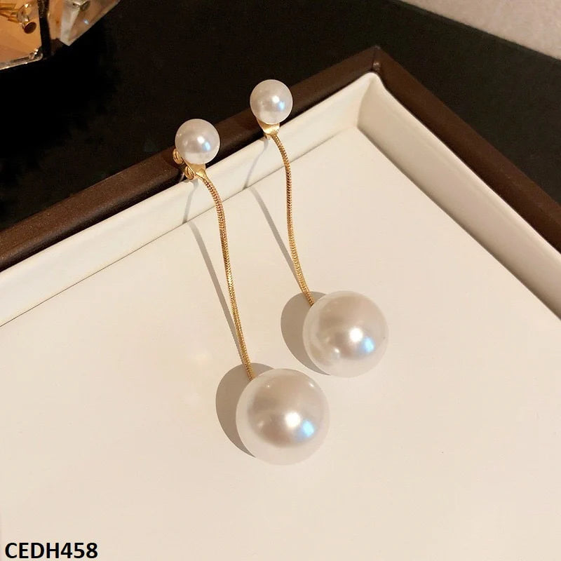 Pearl Drop Earrings Pair Trendy for Women Stylish & Elegant Design