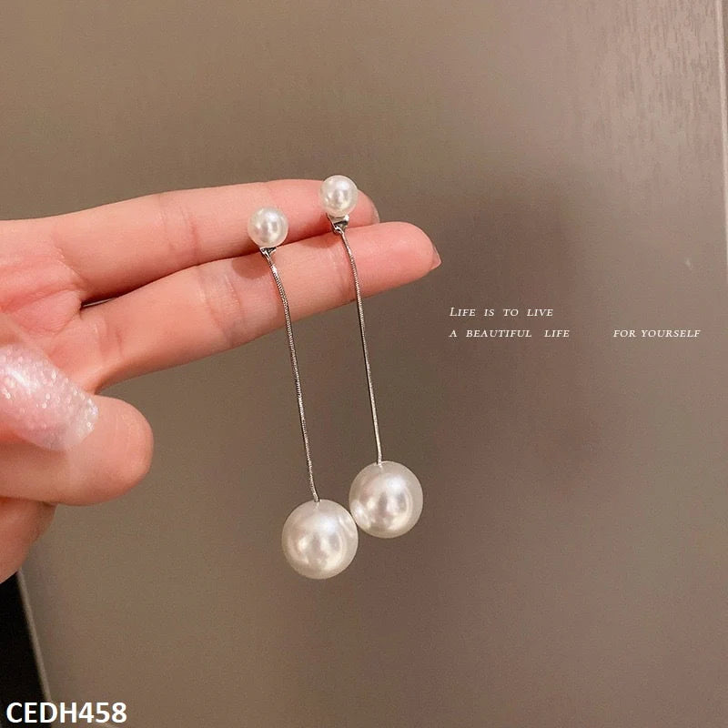 Pearl Drop Earrings Pair Trendy for Women Stylish & Elegant Design