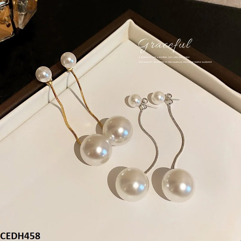 Pearl Drop Earrings Pair Trendy for Women Stylish & Elegant Design