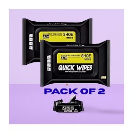 Pack of 2  (80 Pcs 1 pack) Original Shoe Cleaning Wet Wipes  Deep Cleaning & Dirt Removal Pads for Sneakers, Leather, Suede, Sports & Casual Shoes  Portable Disposable Shoe Cleaner Wipes for Quick Shoe Care & Shine