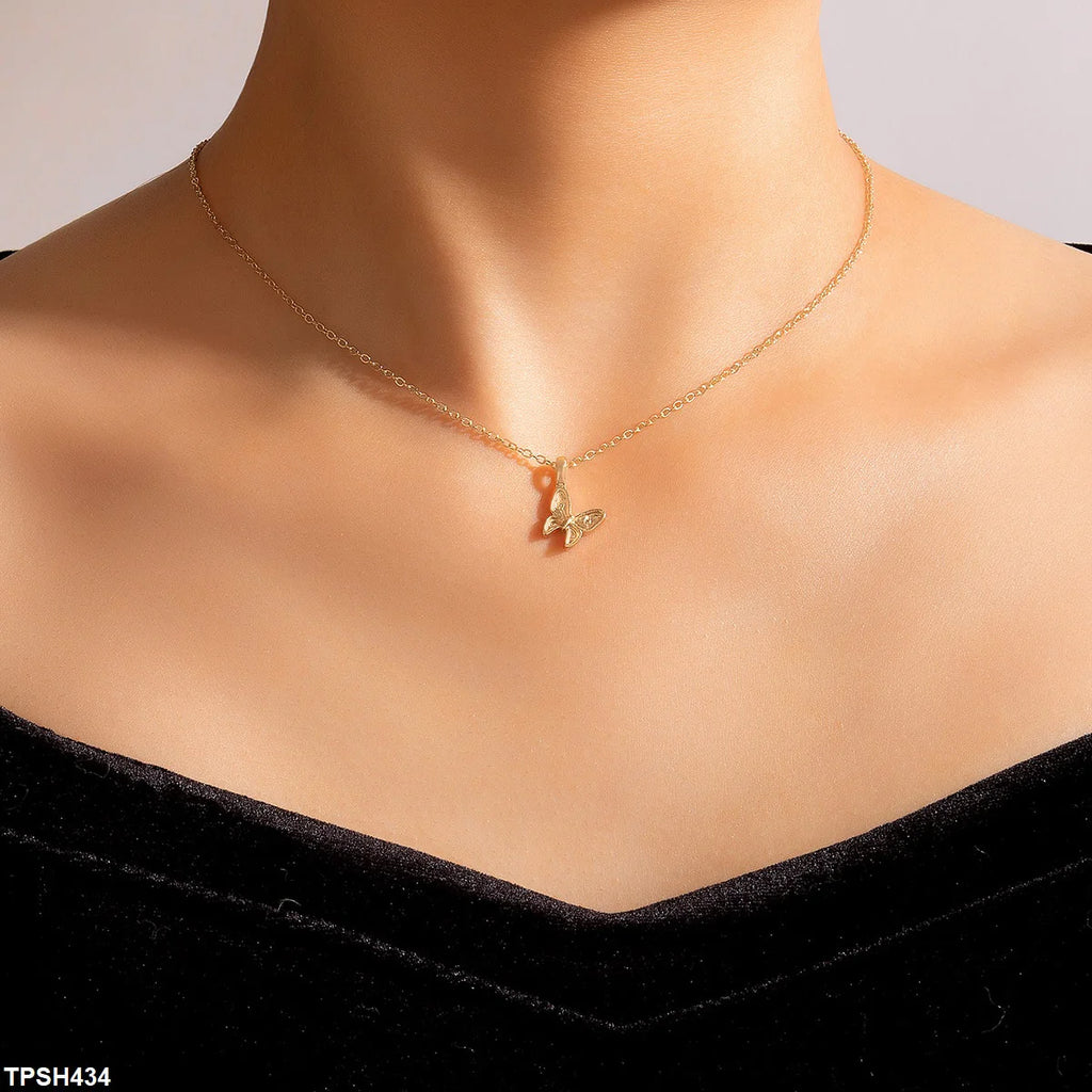 Butterfly Pendent With Chain