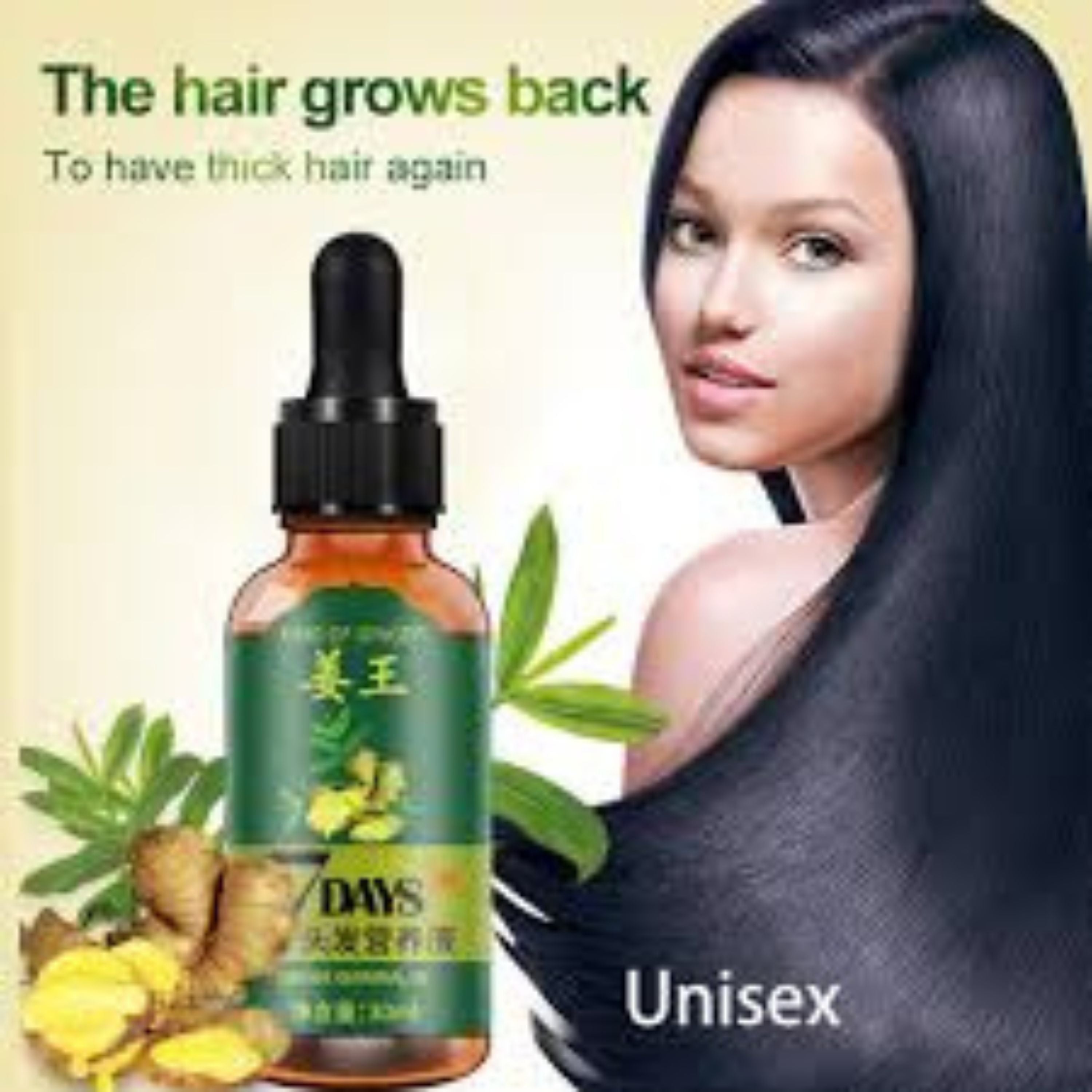 Buy 1 Get 1 FREE  Aichun Beauty 7 Days Ginger Hair Growth Essence Oil Serum For Damaged Hair Treatment Hair Growth Oil 30ml