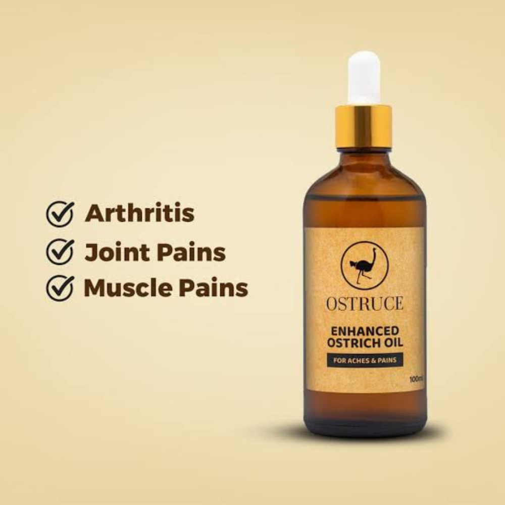 Ostrich Pure oil 30ml 100% Pure oil ,Joint pain , Muscle Pain , Skin Issues , Massage , Wrinbkles ,Stretch Marks ,Inse cts bites , Arthritis , Bruises ,S cars , Athletes Foot }