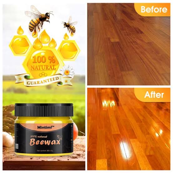 2 Pcs Beeswax Furniture Polish ,Wood Seasoning Beeswax  Natural Wood Wax Traditional Beeswax Polish for Wood & Furniture  Beeswax Wood Polish and Cleaner for Furniture Care