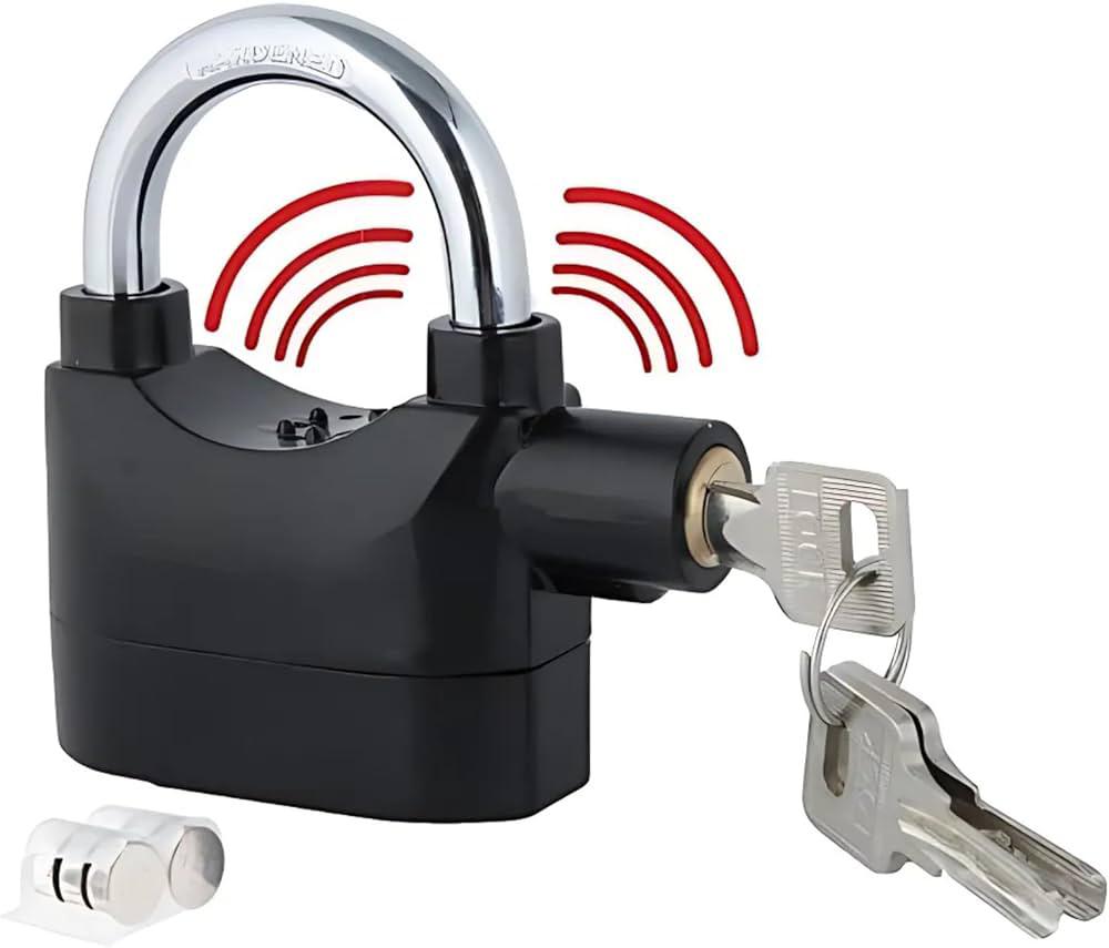 Anti-Theft Alarm Lock with Motion Sensor, Secure Lock Alarm for Home,Byke, Office, Motorcycle.