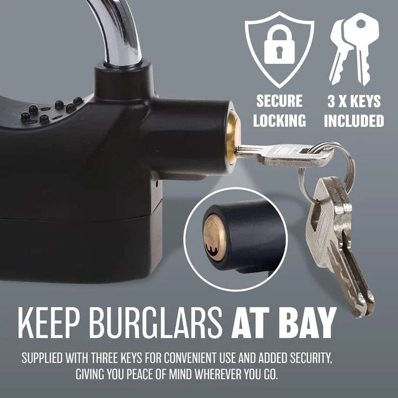 Anti-Theft Alarm Lock with Motion Sensor, Secure Lock Alarm for Home,Byke, Office, Motorcycle.