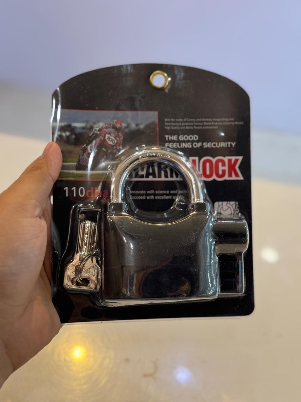 Anti-Theft Alarm Lock with Motion Sensor, Secure Lock Alarm for Home,Byke, Office, Motorcycle.