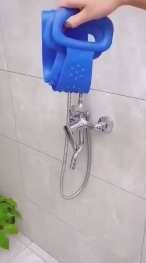 Buy 1 Get 1 FREE  Dealsure Silicone Body Back Scrubber, Double Side Bathing Brush for Skin Deep Cleaning Massage, Dead Skin Removal Exfoliating Belt for Shower, for Men & Women (Multicolor)